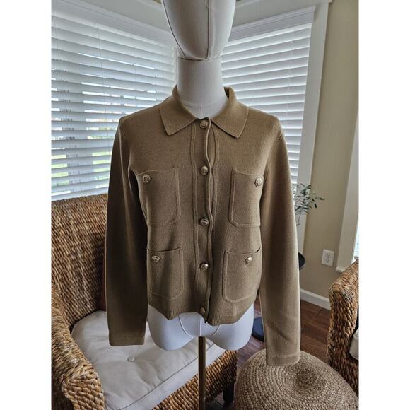 J. Crew Patch-Pocket Sweater Lady Jacket Women's S Preppy Academia Schoolboy - Picture 2 of 8